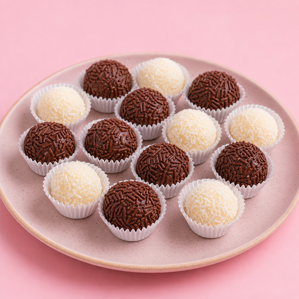 Brigadeiros e beijinhos artesanais
